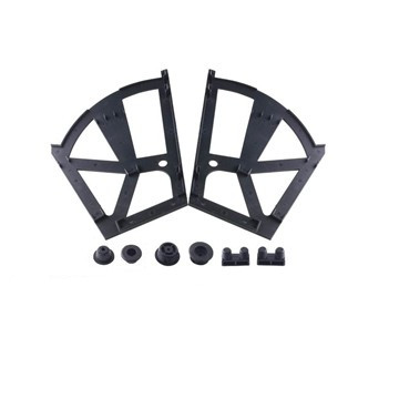 Gabinete de accesorios de zapatero de doble capa, negro